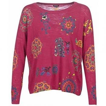DESIGUAL Upper Jerséis/Chalecos Mujeres Rojo - XL - jerséis