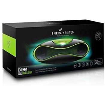 Energy Sistem Music Box Z220 - Radio MP3 portátil, color negro y verde