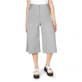 Armani Jeans Women's Cropped Gray Cotton Trousers, Size XS