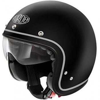 Airoh Riot Jet Casco Moto Pre preg Fiber – Matt Negro Tamaño S