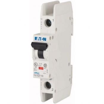 Eaton 1-Pole Miniature Circuit Breaker, 2A, Type C, 10 kA Short-Circuit Capacity, DIN Rail Mount