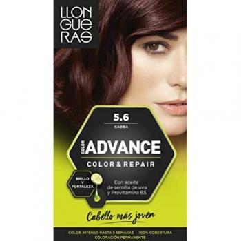 Llongueras Color Advance Permanent Hair Dye 5.6 Mahogany - Intense Color for Women