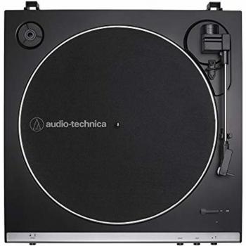 Audio-Technica AT-LP60X-GM Automatic Belt-Drive Stereo Turntable, Gun Metal/Black
