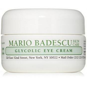 Mario Badescu Glycolic Eye Cream, 0.5 oz - Contains glycolic acid and vitamin E, designed to reduce the appearance of fine lines and dark circles around the eyes, suitable for all skin types, lightweight texture, hydrating