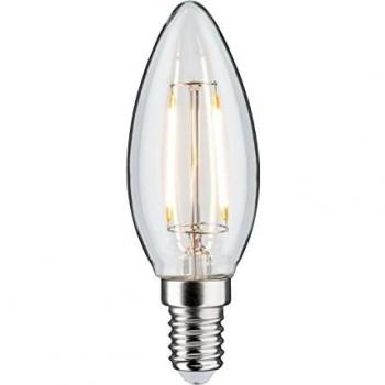 Bombilla LED Vela E14, 2W, 3000K, 160lm, Transparente, DC 24V, Dimmable