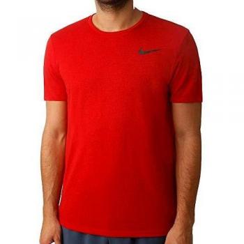 Nike M Nk BRT Top SS Hpr Dry T-Shirt, Hombre, University Red/htr/