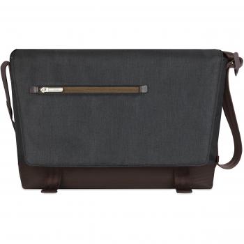 Moshi Aerio Bolso de la Taleguilla con Compartimiento para Computadora Portátil 15 - Negro Carbón