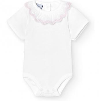 BABIDÚ - Pack de 2 bodys cuello volante bolillo