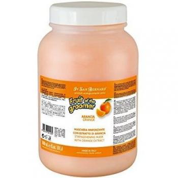 Máscara de Naranja - Mascarilla para Perros - 3 L - Contribuye a Prevenir la Caída del Pelo - Artículo de Higiene para Perros - Acción Reparadora - IV San Bernard