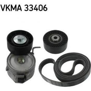 SKF Juego de correas poli V VKMA 33406 - Juego de correas trapezoidales (con rodillos)