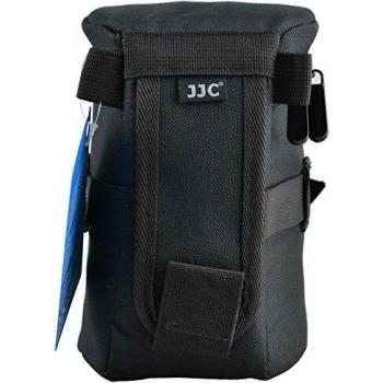 JJC dlp-4 100 x 170 mm Resistente al Agua Deluxe Funda para Objetivo con Correa – Negro