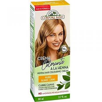 CREMA COLORANTE CABELLO RUBIO 80 ml