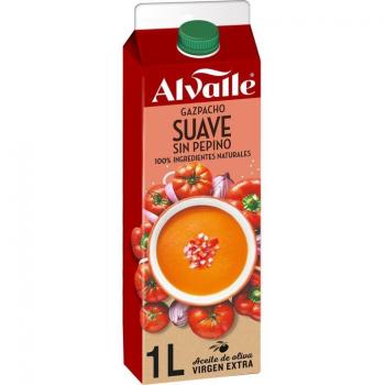 Alvalle Gazpacho Suave sin Pepino, 1L