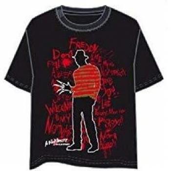 LAST LEVEL Camiseta Freddy Krueger L Camisa Cami, Multicolor, Adultos Unisex