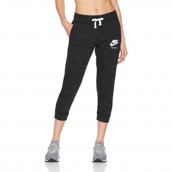 Nike W Gym Vntg Cpri, Pantalónes Pirata para Mujer, Negro