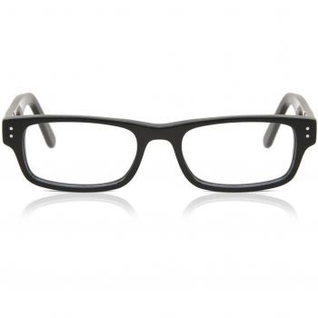 Square Full Rim Plastic Kids' Prescription Glasses - Black - Size 44 - Blue Light Block Available - SmartBuy Kids