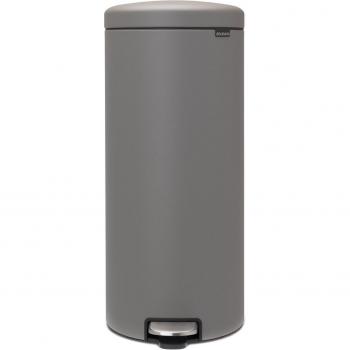 Brabantia 30 Litre NewIcon Soft Closing Pedal Bin Infinite Grey 67.9cm H x 29.3cm W x 38cm D/30 L
