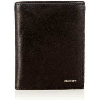 Strellson Jefferson Billfold V8 - Monedero de Cuero Hombre, Color Negro, Talla 11x13x1 cm