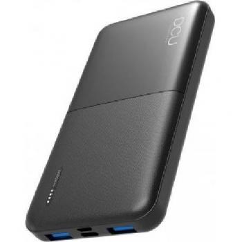 DCU Advance Tecnologic 34155011 Power Bank Ión de Litio 10000mAh Negro con Doble USB, PD (Power Delivery) 20W y QC (Quick Charge) 22.5W