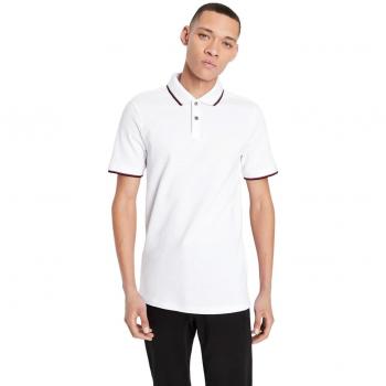 Armani Exchange Men's Casual Short Sleeve Polo Shirt - White - Size M