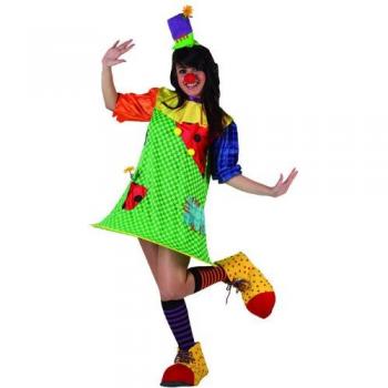 Disfraz para Adultos Clown Verde Multicolor XL