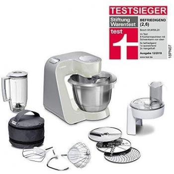 Bosch MUM58L20 CreationLine MUM 5 Robot de Cocina, 1000 W, Capacidad de 3.9 Litros, Color Gris con Accesorios Incluidos