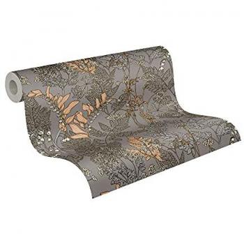 Papel Pintado Vlies Floral Impression, Diseño Botánico Moderno, 0.53 x 5.33 m, Ideal para Salón y Dormitorio