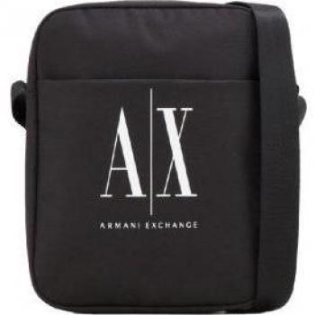 Bandolera Armani Exchange negra con logo