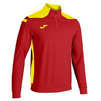 Sudadera sin capucha Joma Championship VI Hombre Rojo-Amarillo 1/2 zip