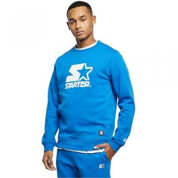 Starter Black Label Men's Cobalt Blue Logo Crewneck Sweatshirt