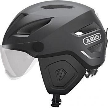 ABUS City Helmet Pedelec 2.0 ACE - Bicycle Helmet with Rear Light, Visor, Rain Cover, Ear Protection