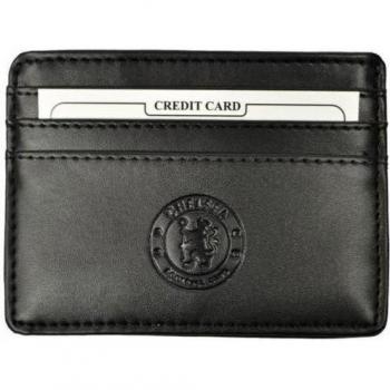 Cartera para tarjetas del Chelsea FC, Monedero de tarjetas del Chelsea FC Negro One Size
