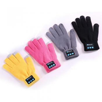 Guantes Inalámbricos Bluetooth Táctiles de Invierno con Altavoces Estéreo Integrados y Auriculares Extraíbles