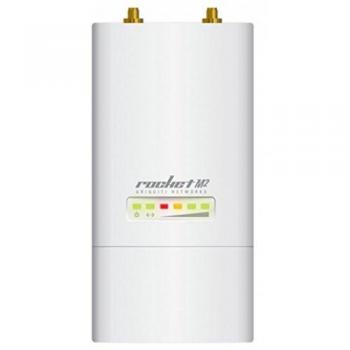Ubiquiti Rocket M2 - Punto de acceso inalámbrico 150 Mbit/s, color blanco, con energía sobre Ethernet (PoE) y antena integrada de 2.4 GHz