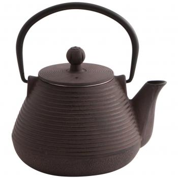 La Bouchée Damascq - Tetera de hierro con filtro de acero inoxidable, 1 l, color gris