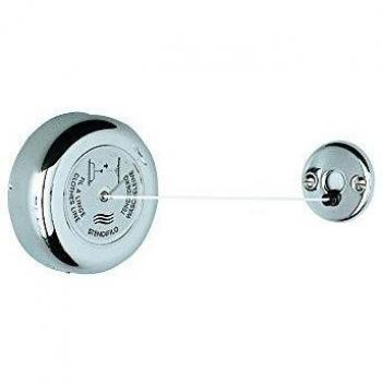 INDA - Accesorios de Baño, Serie Hotellerie, Tendedero Extensible de Latón Cromado, Diámetro 10 cm, Extensión de Cable 250 cm