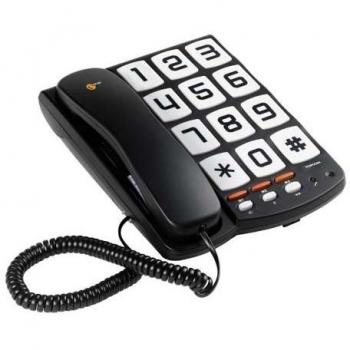 Teléfono de teclas grandes - Sologic T101 3 Números de memoria directa - Montaje en pared TOPCOM TS-6650