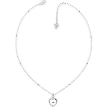 Guess Collar Fine Heart de Acero con Cristal para Mujer JUBN01420JWRHT/U