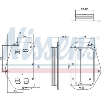Enfriador de aceite NISSENS NIS 91360 - Enfriador de aceite, compatible con diversas marcas y modelos de vehículos, fabricado por Nissens, número de referencia 91360, diseñado para mantener la temperatura óptima