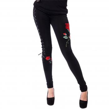 Vixxsin Rose Corset Legging Mujer Leggins Negro S 95% algodón, 5% elastán Pitillo