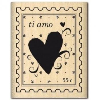 Florilèges Diseño FIC 310,110 Tampon Scrapbooking Ti amo Beige 5 x 4 x 2,5 cm