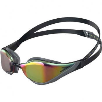 Gafas de natación Speedo Fastskin Pure Focus Mirror - Negro/Amarillo