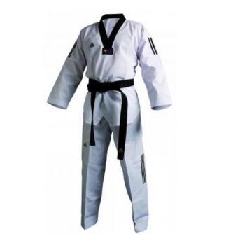 ADIDAS Club Dobok Senior, Blanco/Negro, 170cm