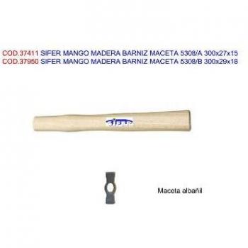 Maceta de Madera de Mango Barnizada Sifer 5308-B 300x29x18