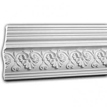 Cornisa Decorativa de Estuco Neorrenacentista Blanca 2 m - PROFHOME