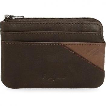 Monedero de piel Striking Marrón Pepe Jeans