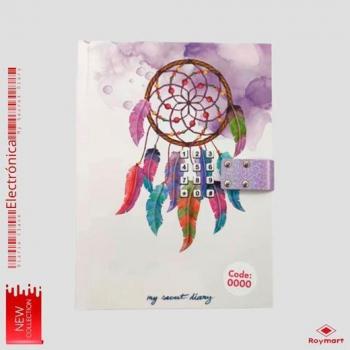 Diario con código secreto Roymart Catch Dreams 15 x 20,5 x 3 cm