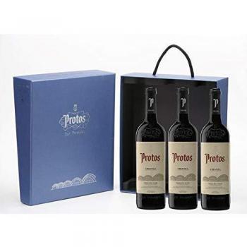 Protos Vino Tinto Crianza, Estuche Vino Tinto 3 botellas, Ribera del Duero 75cl