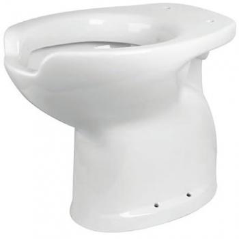 Inodoro de pie para discapacitados en cerámica blanca, serie EASY, altura 49 cm, apertura frontal