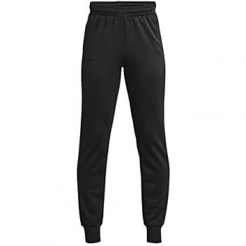 Under Armour Boys Armour Fleece Jogger, Youth Small (130-140CM), Black